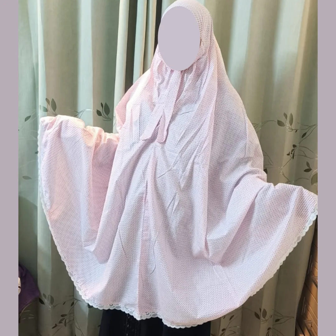 Cotton Semi Long Salat Hijab SH107