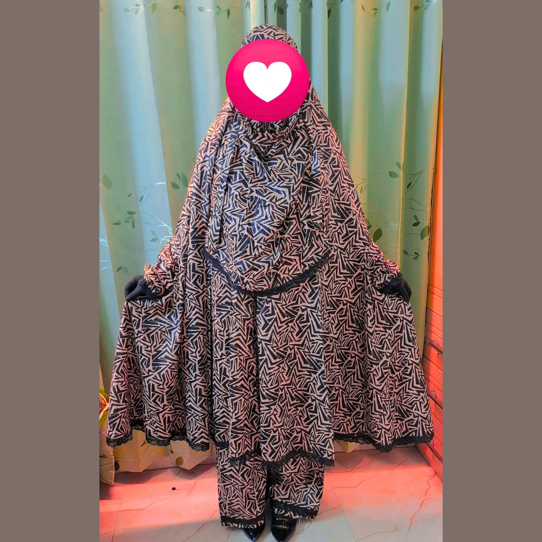 Woman Cotton Khimar Set WCK103