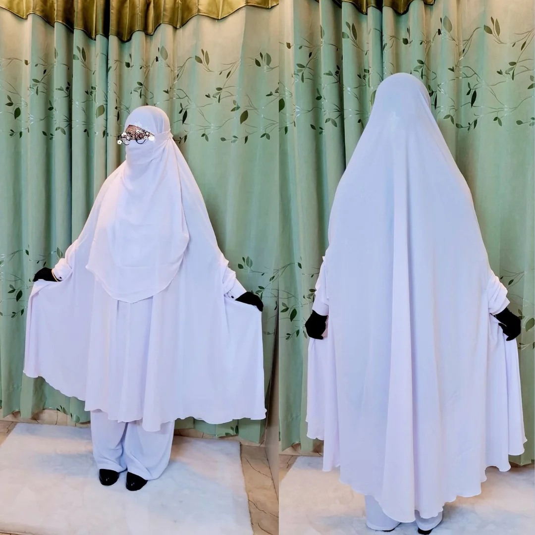 Hajj Cherry Georgette Fabric Khimar Set CG124