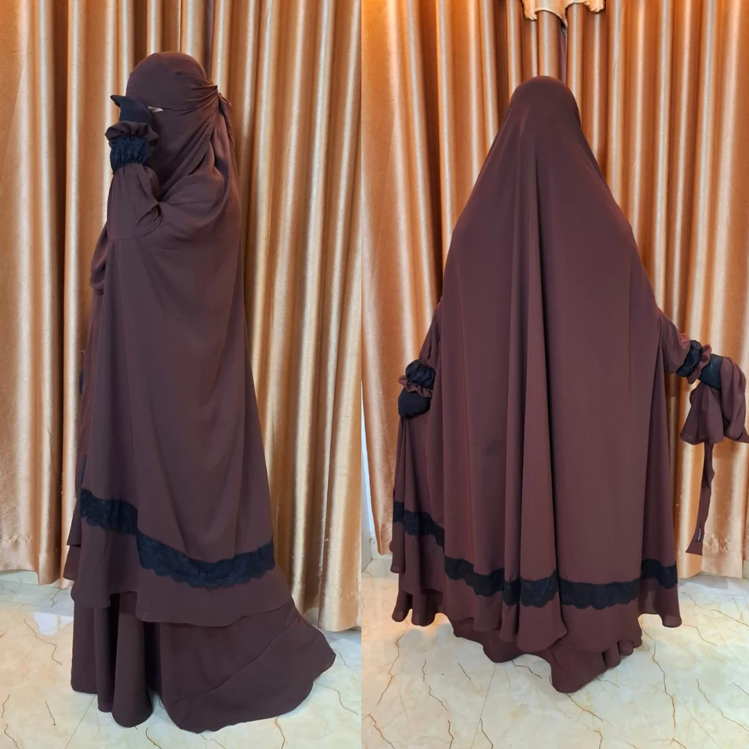 Separate nose nikab Khimar and skirt set CB102