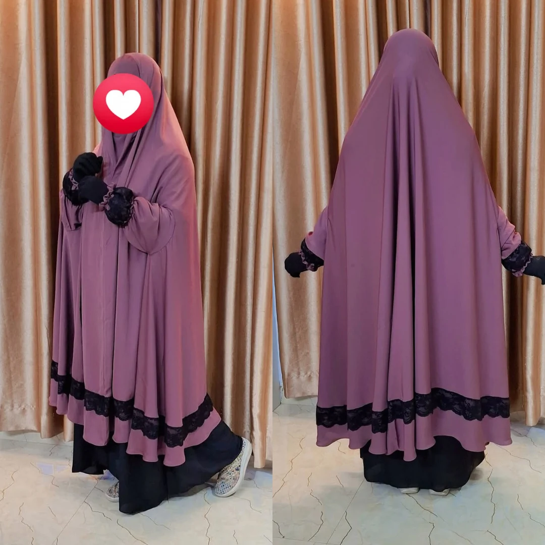 Separate nose nikab Khimar and skirt set CB101