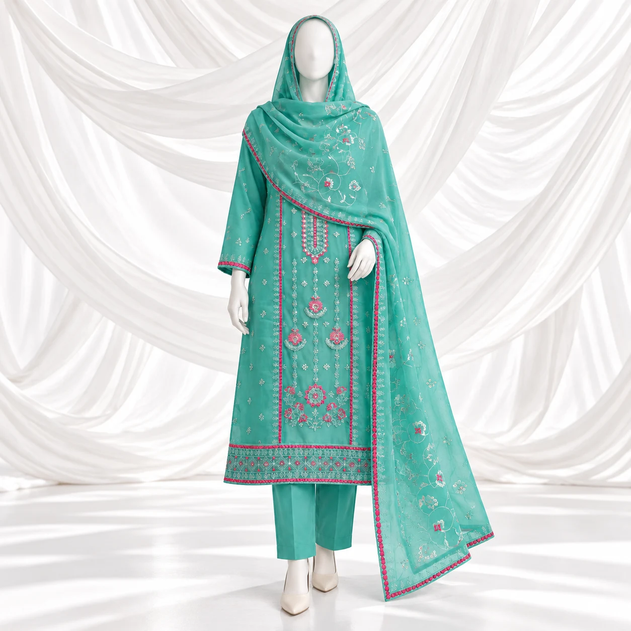 VIP Georgette Party Three Piece - VGP106